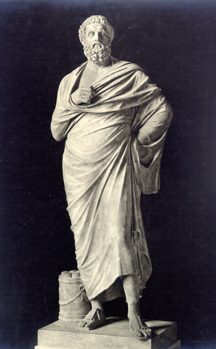 Statua di Sofocle, copia romana in marmo da un originale del IV a.C 