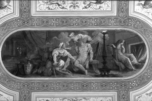 Felice Giani (1758 – 1823). Euriclea riconosce Ulisse Faenza, Palazzo Milzetti (sala nuziale)
