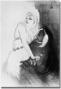 bernardt_phedre Toulouse Lautrec, Sarah Bernard in «Phèdre». Litografia, 1893