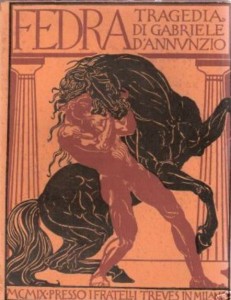 La copertina della Fedra di D’Annunzio, edizione Treves, Milano, 1919