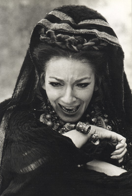 Maria Callas (Medea) nel film diretto da Pasolini 