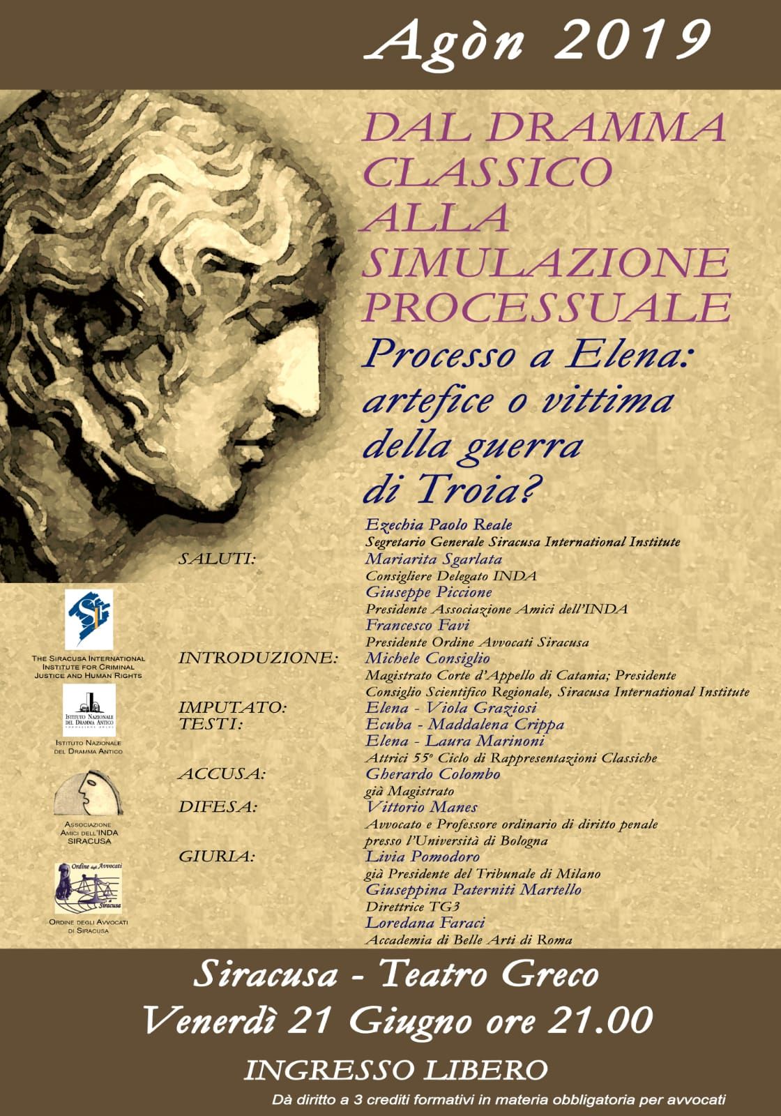 AGÒN 2019. Processo a Elena: artefice o vittima della guerra di Troia?