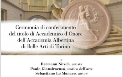 Accademia Albertina di Belle Arti di Torino: riconoscimento a Paolo Giansiracusa