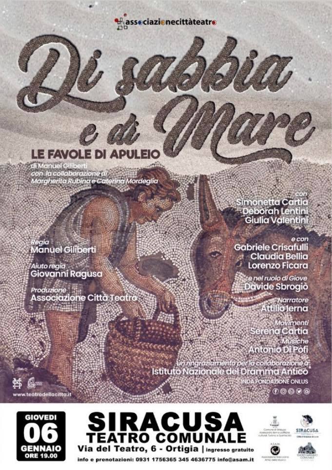 “Di sabbia e di mare” il 6 gennaio al Teatro Comunale