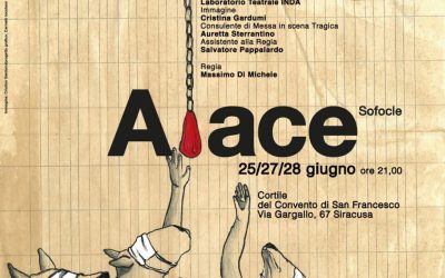Aiace di Sofocle, il 25, 27 e 28 giugno il saggio degli allievi del primo anno dell’Accademia d’arte del dramma antico