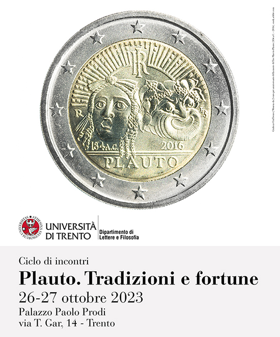 “Plauto. Tradizioni e fortune”: convegno a Trento