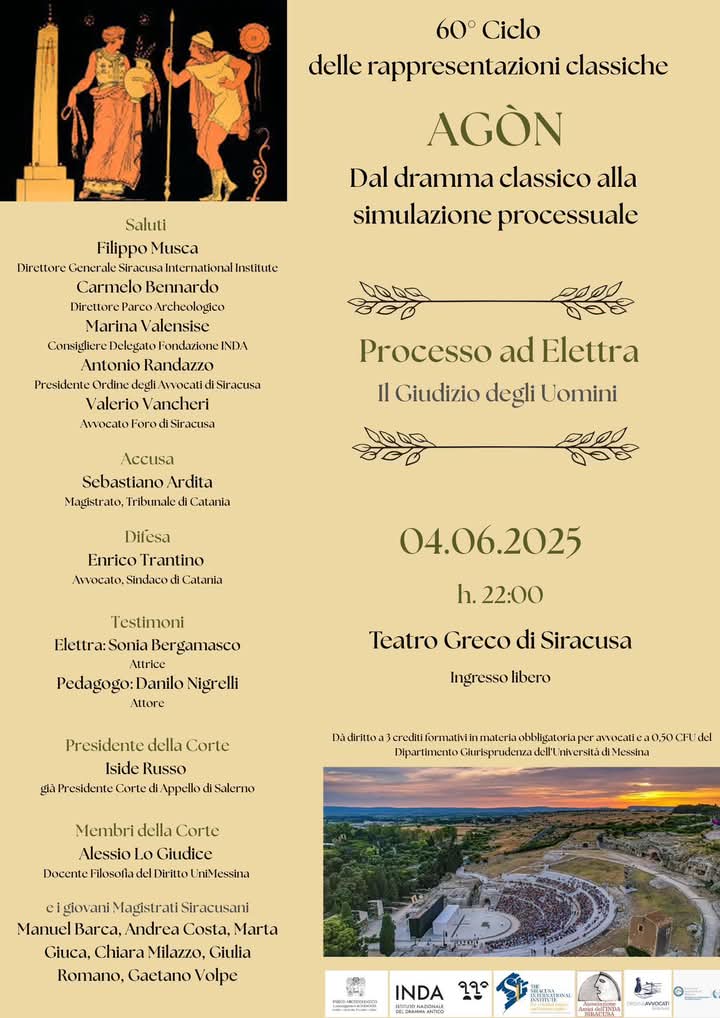 60° Ciclo delle rappresentazioni classiche – Agòn