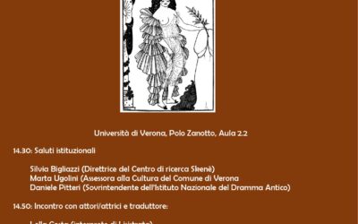 All’Università di Verona, un convegno sulla commedia Lisistrata di Aristofane